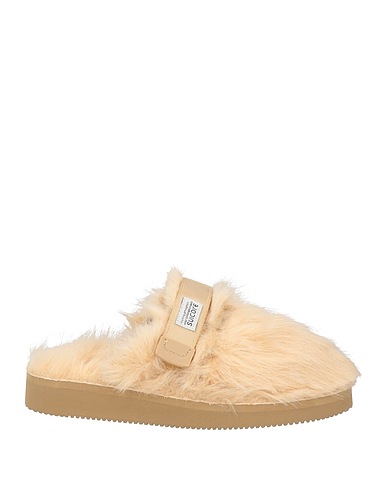 SUICOKE Mule e zoccoli Beige Acrilico, Nylon