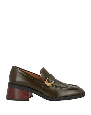 TOD'S Loafers Military green Leather