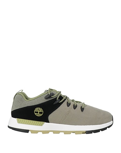 TIMBERLAND Sneakers Sage green Textile fibres, Leather