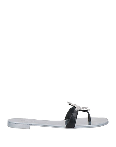 GIUSEPPE ZANOTTI Flip flops Black Leather