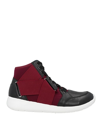 FESSURA Sneakers Burgundy Calfskin, Lycra®