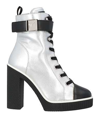 GIUSEPPE ZANOTTI Ankle boot Silver Leather