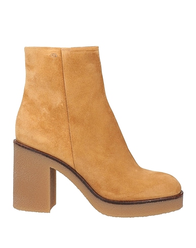 SANTONI Ankle boot Camel Leather
