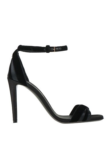 EMPORIO ARMANI Sandalen Schwarz Gewebefasern