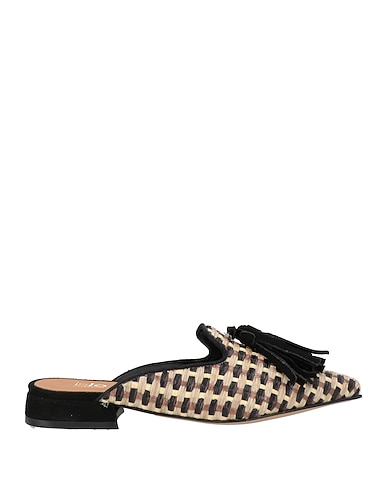 ISLO ISABELLA LORUSSO Mules and clogs BEIGE Natural raffia