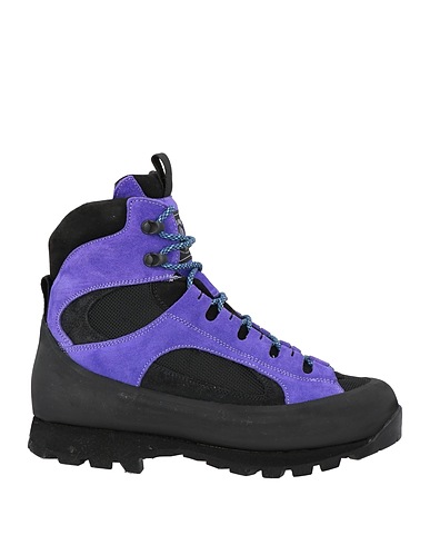DIEMME Ankle boot Purple Leather, Textile fibers, Rubber