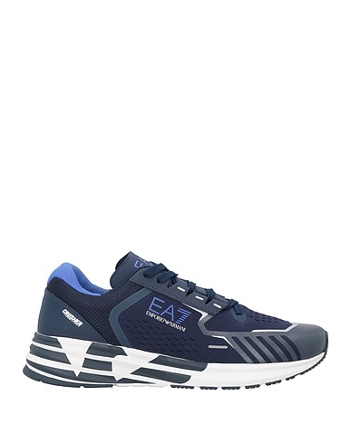 EA7 Sneakers Navy 100% Polyester, Thermoplastic polyurethane