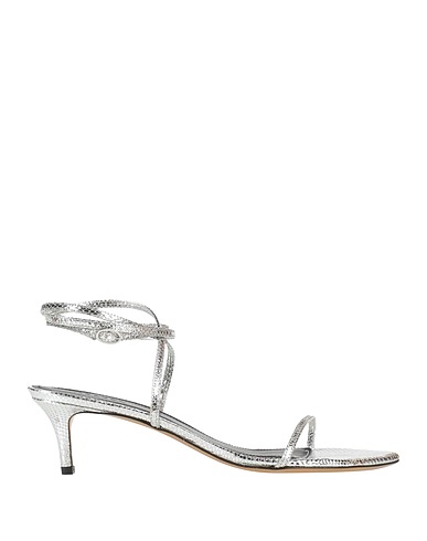 ISABEL MARANT Sandals Silver 100% Goat skin