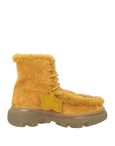 BURBERRY Ankle boot Mustard 90% Calfskin, 10% Shearling