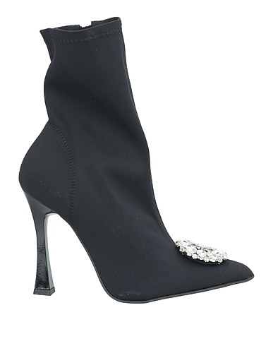 TSAKIRIS MALLAS Stiefelette Schwarz Gewebefasern