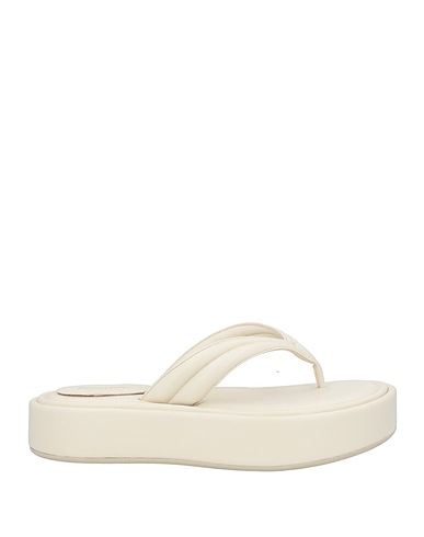 PATRIZIA PEPE Flip flops Ivory Leather
