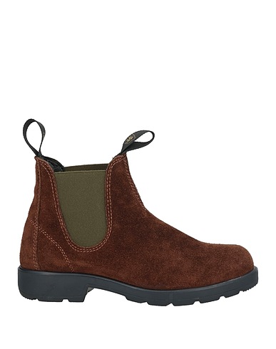 SAXONE Ankle boot Dark brown Leather