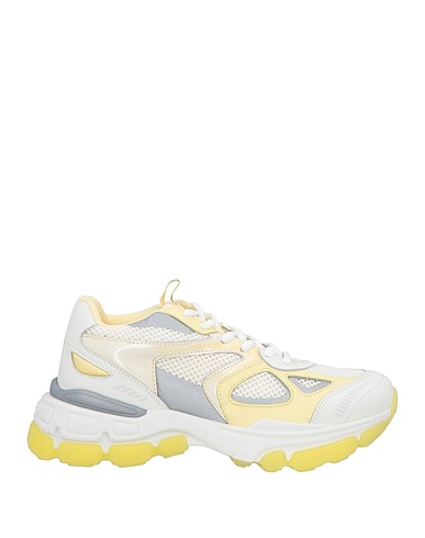 AXEL ARIGATO Sneakers Yellow Leather, Textile fibres