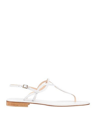 PAOLO FERRARA Flip flops White Leather