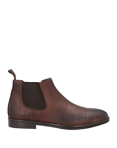 LUCA CARACCIOLO Ankle boot Dark brown Leather
