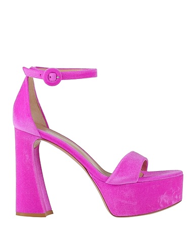 GIANVITO ROSSI Sandals Magenta Leather