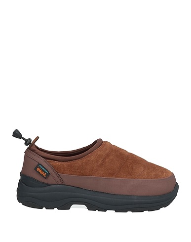 SUICOKE Sneakers Chocolate brown Leather, Other Fibres