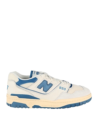 NEW BALANCE Sneakers 550 White Leather, Textile fibers