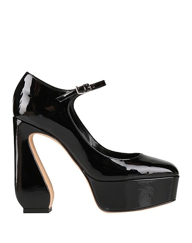 SERGIO ROSSI Pump Black Leather