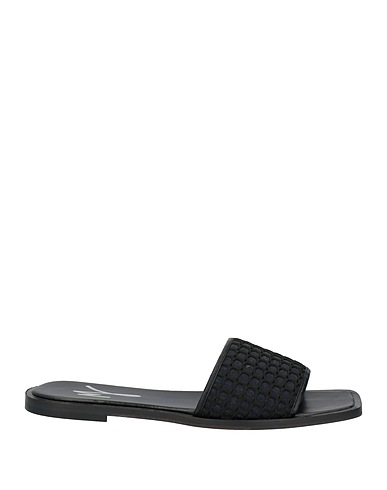 MANILA GRACE Sandals Black Textile fibers
