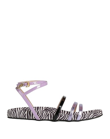 MANILA GRACE Sandals Lilac Textile fibers