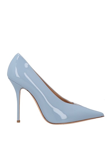 CASADEI Pump Light blue Leather, PVC - Polyvinyl chloride
