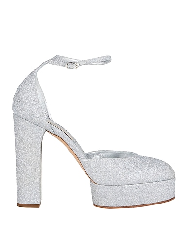 CASADEI Pump ARGENTO Textile fibers