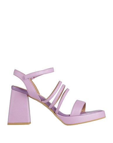 LUCA VALENTINI Sandals Lilac Leather