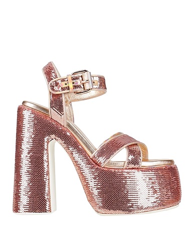 CASADEI Sandals Antique rose Textile fibers