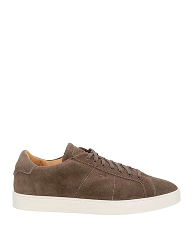SANTONI Sneakers Lead Leather