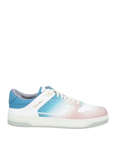 SANTONI Sneakers White Leather