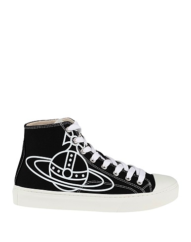 VIVIENNE WESTWOOD Sneakers PLIMSOLL HIGH TOP CANVAS
 Black 100% Cotton