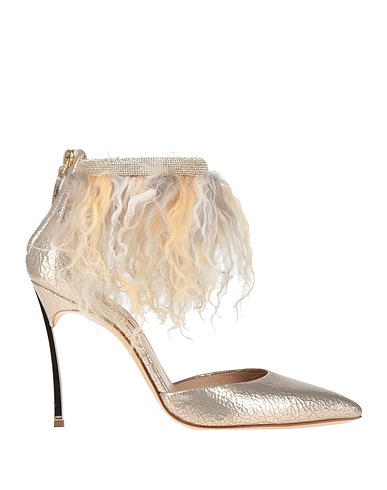 CASADEI Décolleté Platino Pelle, Mongolia