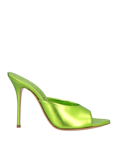 CASADEI Sandals Green Leather