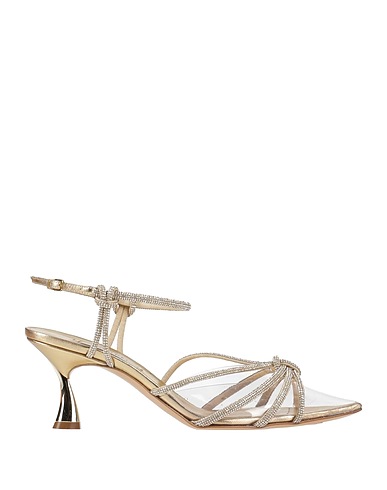 CASADEI Pump Gold Leather, PVC - Polyvinyl chloride