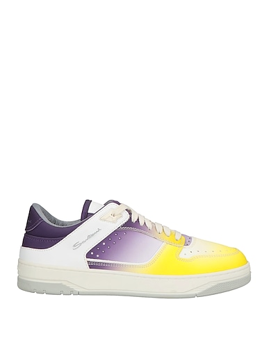 SANTONI Sneakers Yellow Leather