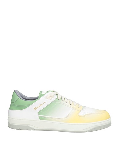 SANTONI Sneakers GIALLO PASTELLO Leather