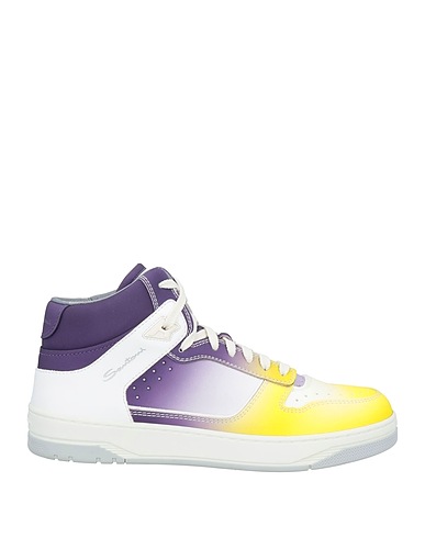 SANTONI Sneakers Jaune pastel Cuir
