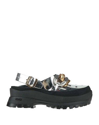 STELLA McCARTNEY Mules and clogs Silver Textile fibres