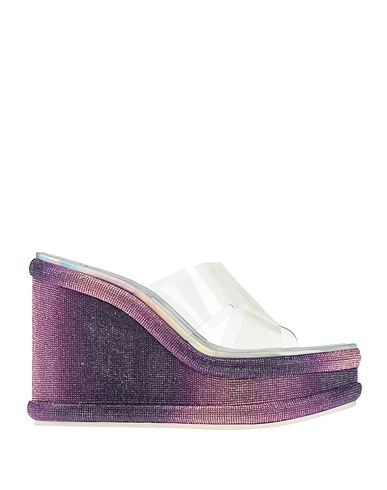 CASADEI Sandals Transparent PVC - Polyvinyl chloride