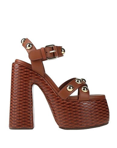 CASADEI Sandals Brown Leather