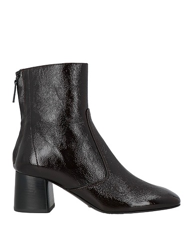 SANDRO Ankle boot Dark brown Leather