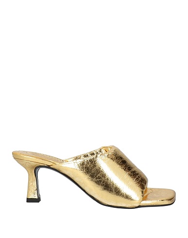 SANDRO Sandals Gold Leather