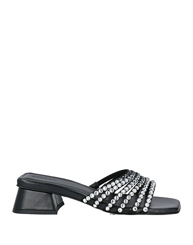 SANDRO Sandals Black Leather