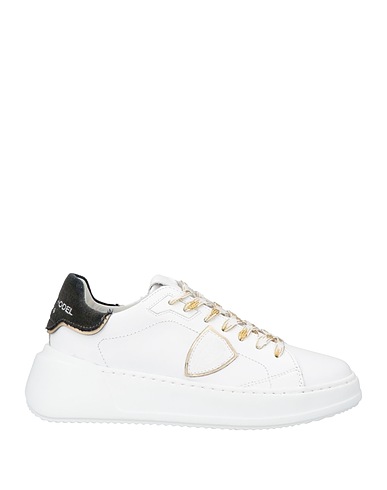 PHILIPPE MODEL Sneakers White Leather, Textile fibres