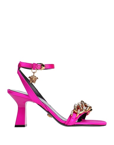 VERSACE Sandals Fuchsia Textile fibers