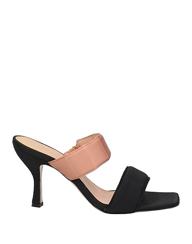 GIA COUTURE Sandalen Schwarz Gewebefasern