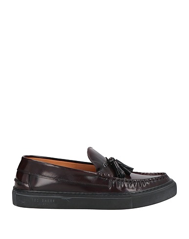 TED BAKER Loafers Burgundy Leather
