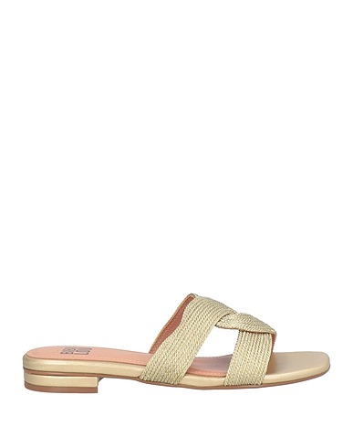 BIBI LOU Sandals Gold Textile fibers