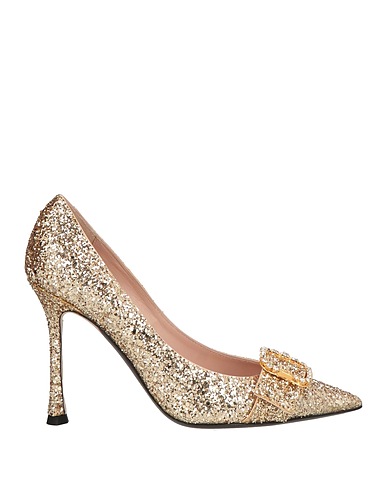 N°21 Pumps Gold Gewebefasern